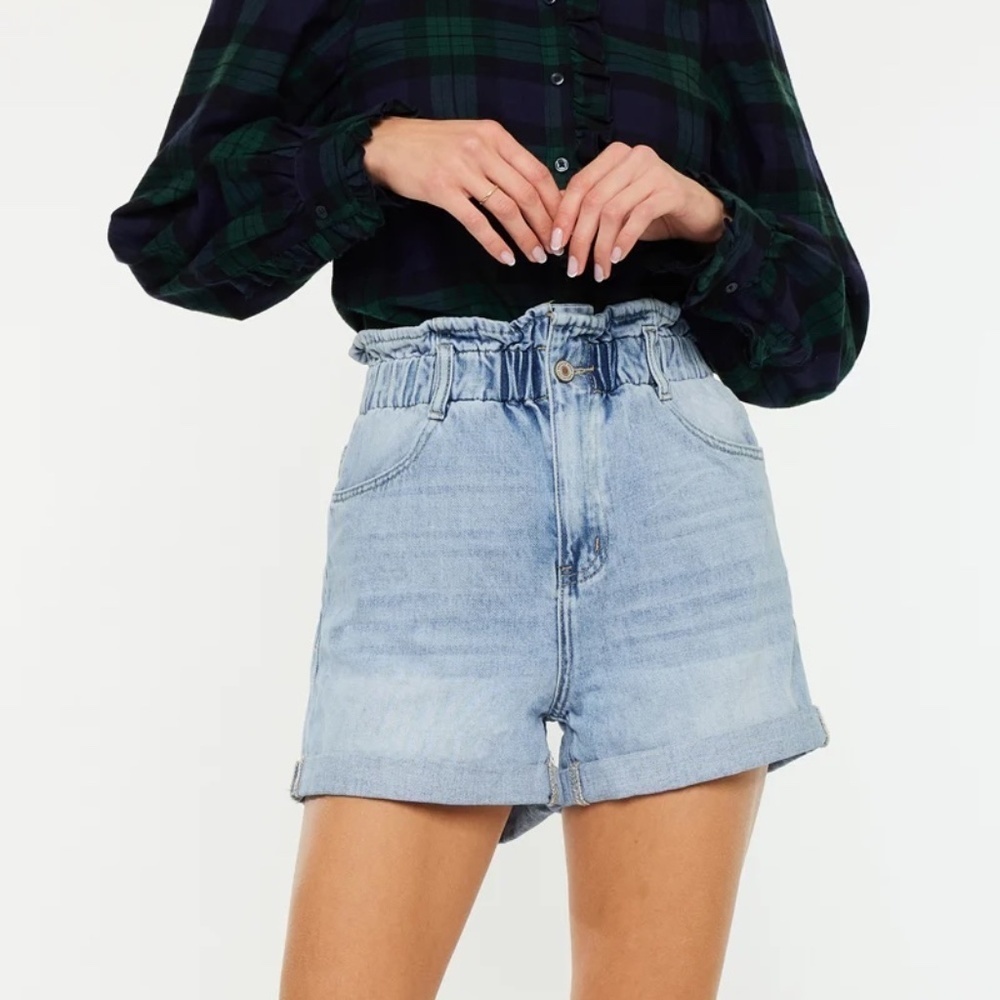 KanCan Izzie Paperbag Ultra High Rise Shorts